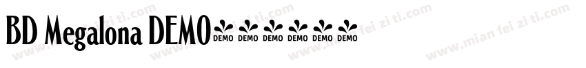 BD Megalona DEMO字体转换